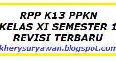  RPP  1  Lembar PKN Kelas  XI  Semester 1  Revisi  Terbaru Tahun 