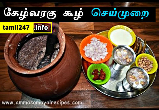 கேழ்வரகு கூழ் செய்முறை - Ragi Koozh Seimurai | Keppai Koozh | Finger Millet Buttermilk Porridge - Summer Special Recipes in Tamil