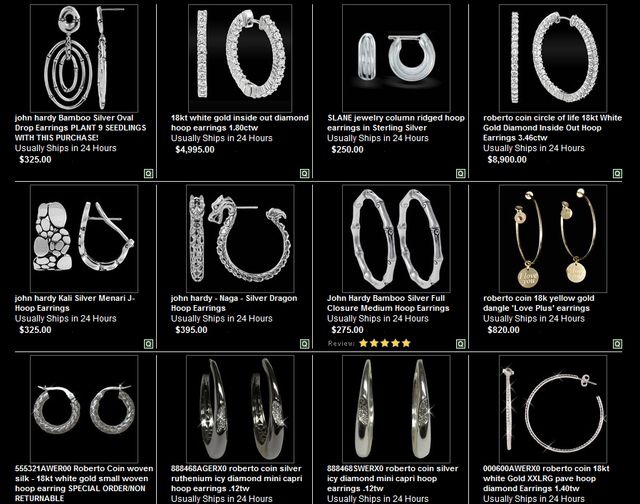 Diamond Hoop Earrings at Jrdunn.com -  Great Gift for Valentine's Day for Her