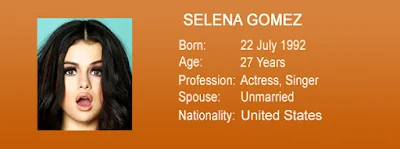 Selena Gomez Biography selena gomez, date of birth, age, profession, spouse, nationality, image download