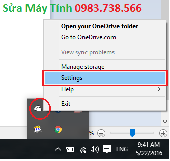 Đăng xuất OneDrive - H07