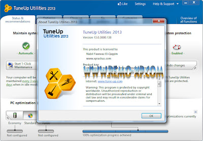TuneUp Utilities 2013 13.0.3000.138 Full Keygen Patch