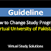 How to Change Your VU Study Program - Complete Guide