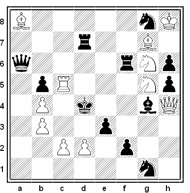 Problema de mate en 2 compuesto por Rainer Paslack (7º Premio, 2ª Copa FIDE 2011)