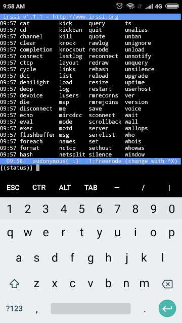 IRSSI on termux