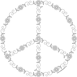 Peace symbol to print and color- available in jpg and transparent png format #hippie #spring #peace