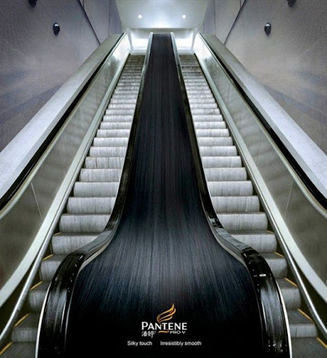 elevator and escalator advertisement