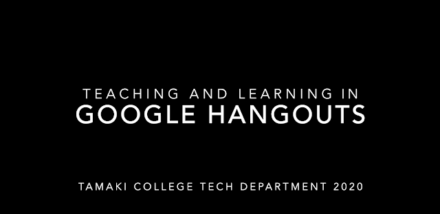 Teaching and Learning in Google Hangouts