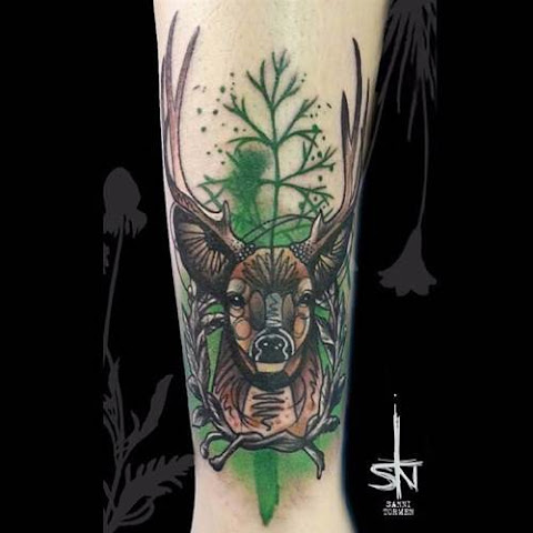 Exciting Graphic Tattoos by Sanni Tormen