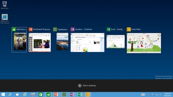 Fitur Windows 10: Task View