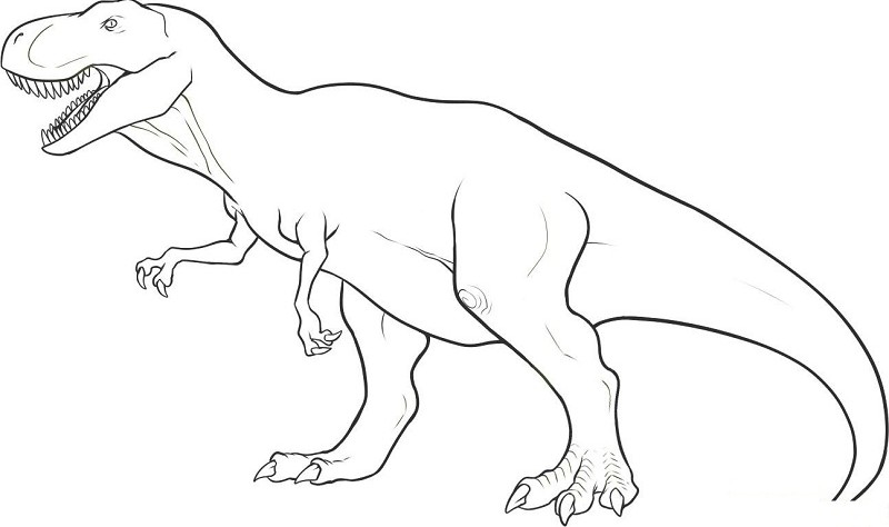 Gambar Mewarnai Dinosaurus