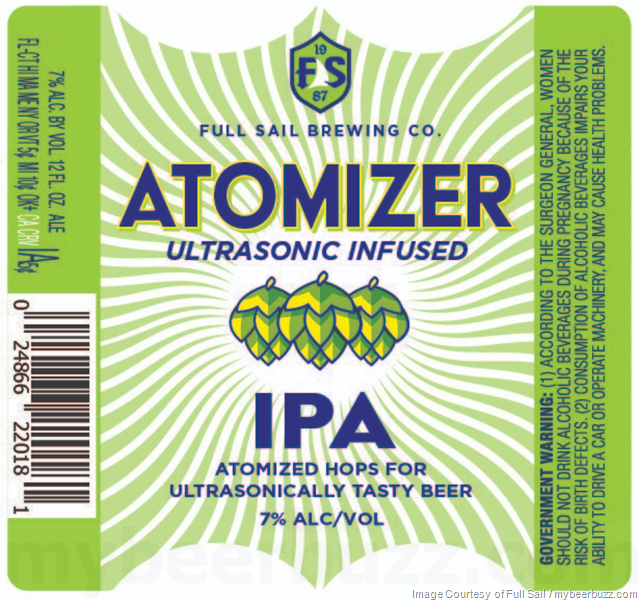 Full Sail Adding Atomizer Ultrasonic Infused Pale Ale & IPA w/Atomized Hops