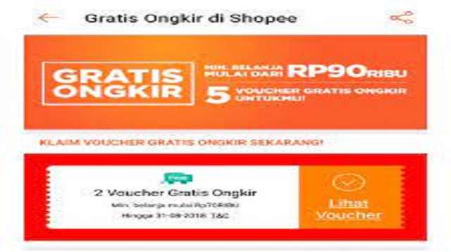 Cara Memasukkan Kode Voucher Shopee