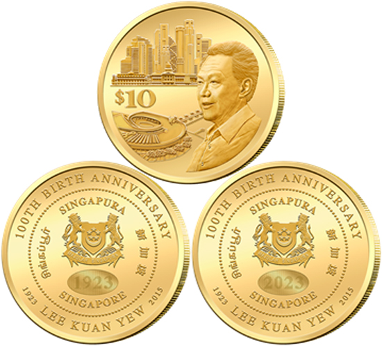 Singapore 10 dollars 2023 - 100th birth anniversary of Lee Kuan Yew