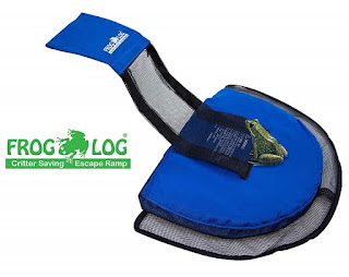 The FrogLog Is Animal Saving Escape Ramp For Pool, Perfect For Frogs, Chipmunks, Birds, Mice, And Etc  