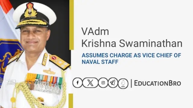 VAdm Krishna Swaminathan assumes charge as Vice Chief of Naval Staff