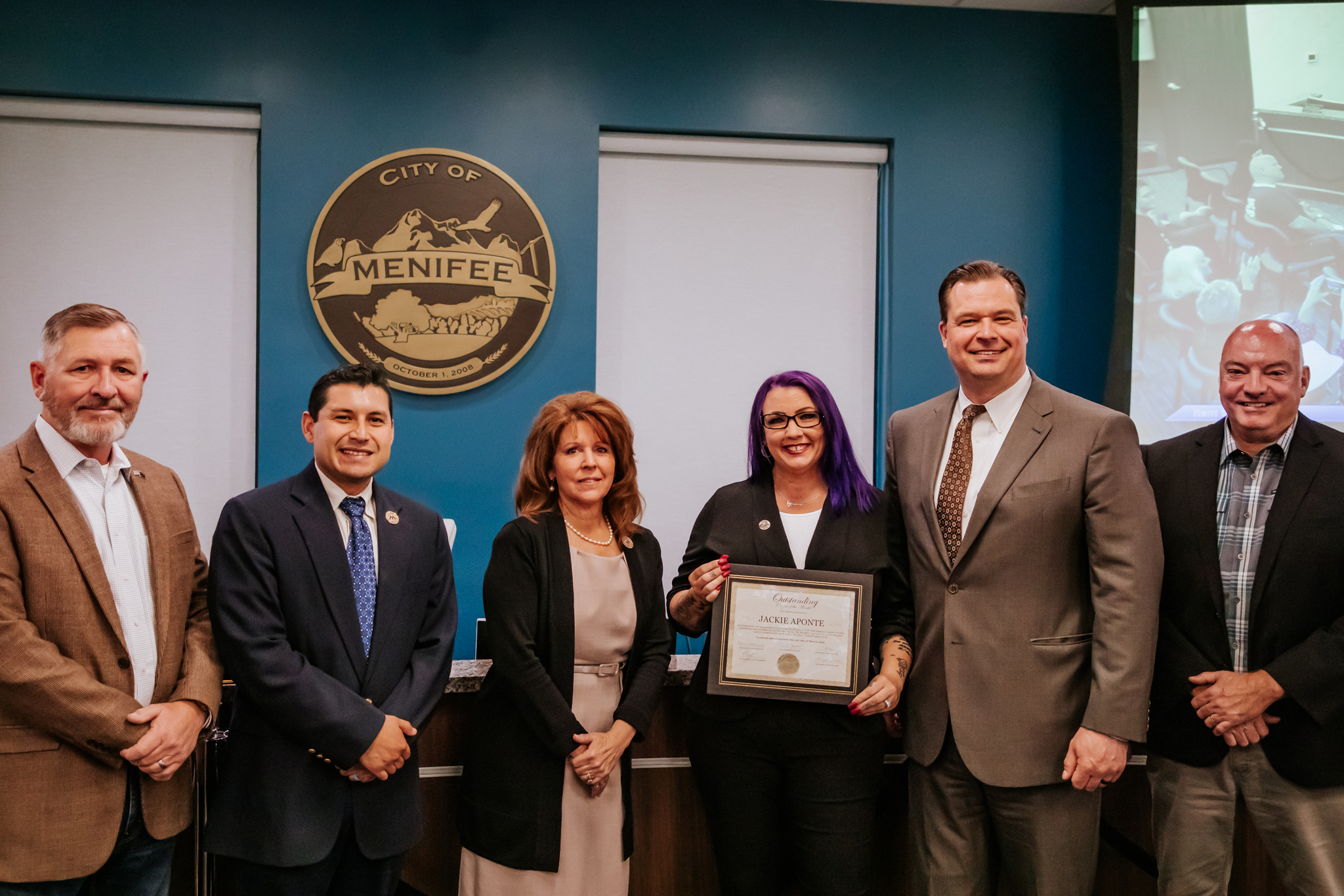 Aponte named Menifees Outstanding Citizen of the Month Menifee 24/7