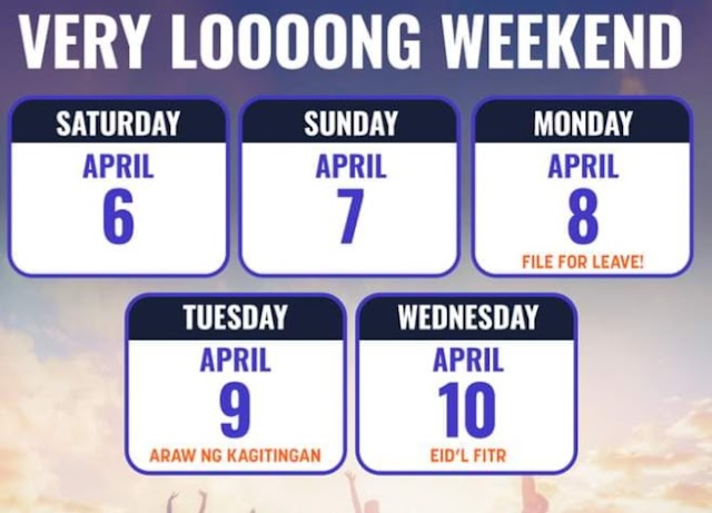 LONG WEEKEND APRIL 2024