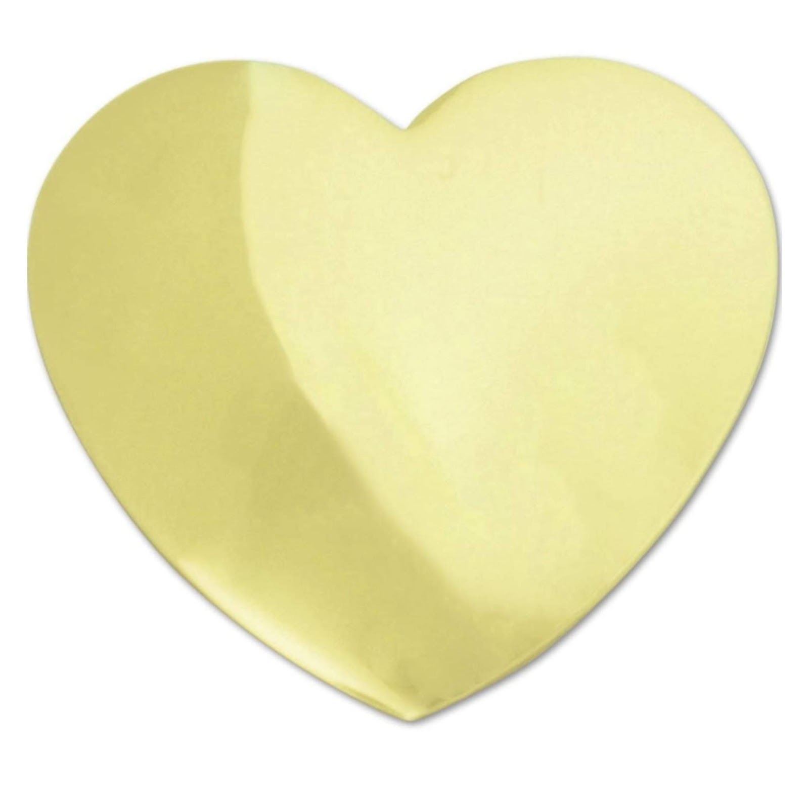 Shiny Gold Heart Anniversary Valentine's Day Metal...