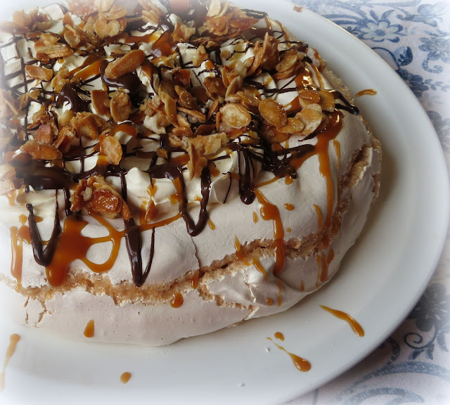 Salted Caramel Pavlova