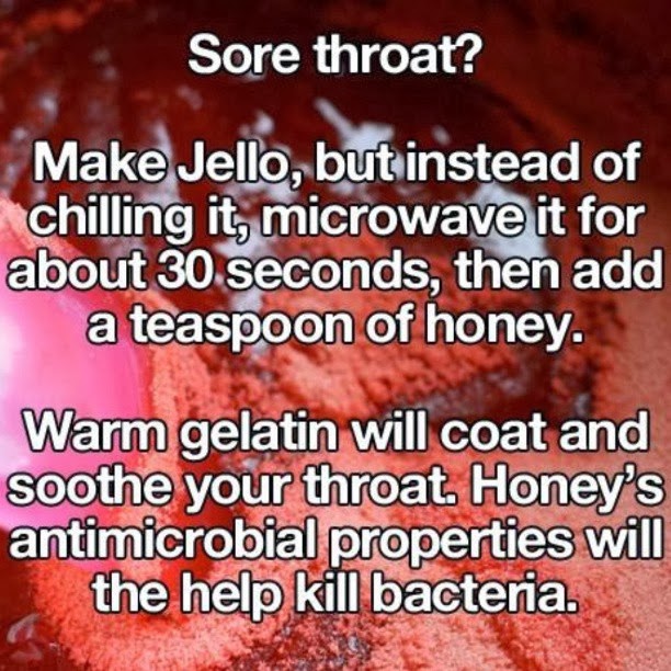 Now You Can Pin It!: Jell-O Sore Throat Remedy