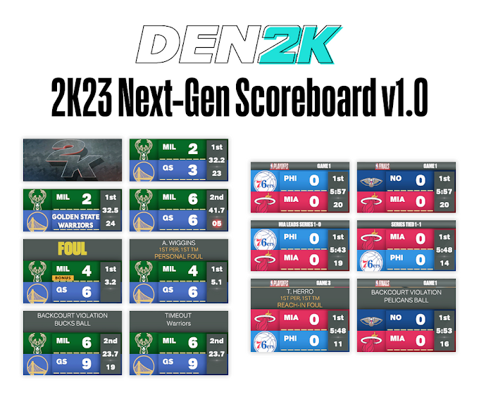Next-Gen Scoreboard v1 by DEN2K | NBA 2K23