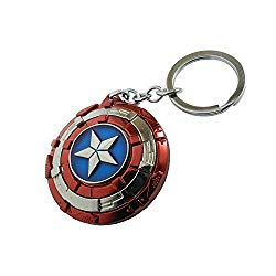 Multicolor Avengers Superhero Captain America Shield Keyrings & Keychains