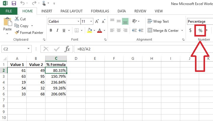 How To Calculate Percentage In Excel