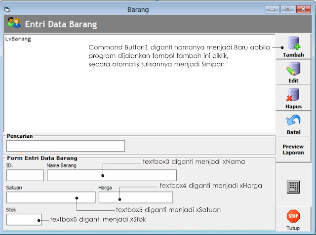 Cara Simpan Data Di Visual Basic