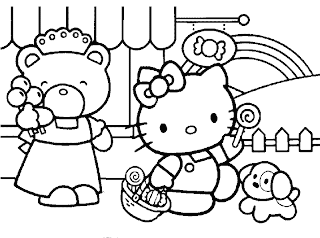 Hello Kitty for Coloring, part 2