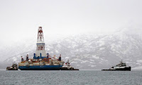 Shell made the first attempt at offshore drilling in American Arctic waters in 2015, but its exploratory well didn’t produce enough oil or gas. Because of that and falling oil prices, many large companies abandoned plans for the region. (Credit: Tim Aubry/AFP/Getty Images) Click to Enlarge.