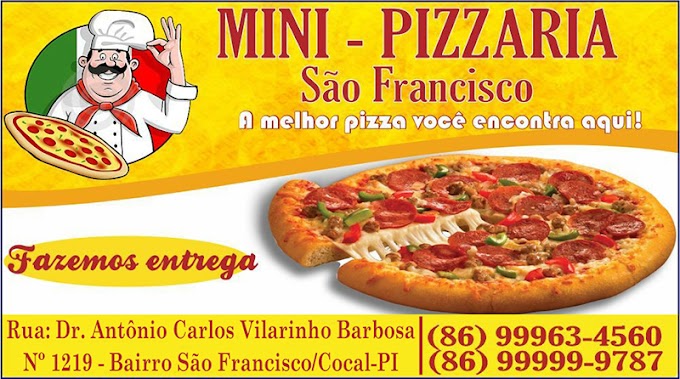 Minipizzaria São Francisco fecha as portas e atende a clientela apenas por delivery em Cocal-PI