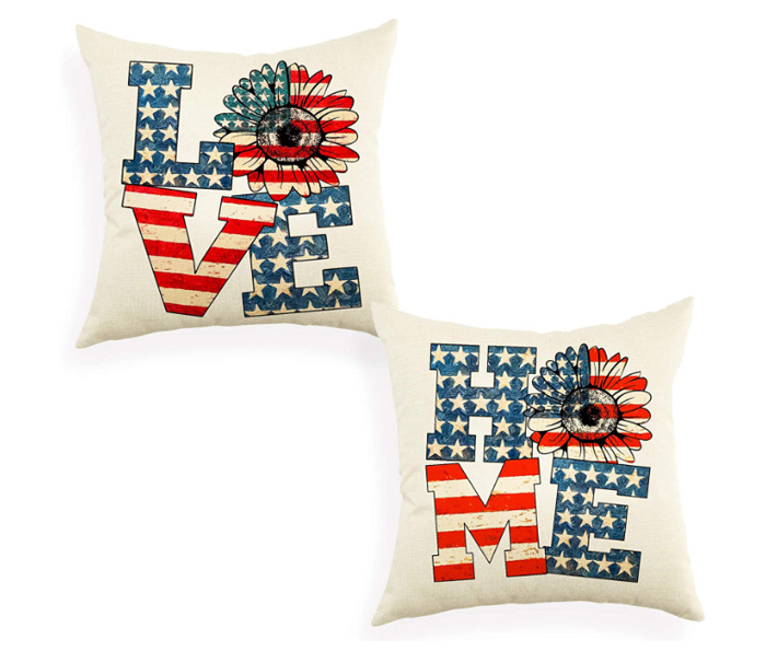 Patriotic Sunflower Pillows