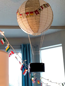 Paper lantern hot air balloon