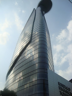 Heliport on Ho Chi Minh city (Saigon) skyscraper, Vietnam