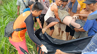 Tim SAR Gabungan Temukan Korban Tenggelam di Sungai kalimring Wonokerto