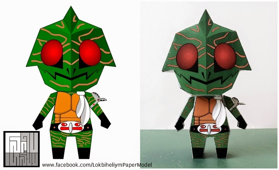 Kamen Rider Amazon Papercraft