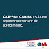 OAB-PA e CAA-PA instituem regime diferenciado de atendimento