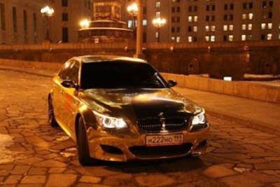 Gold Plated BMW Costliest Car on the road Photos