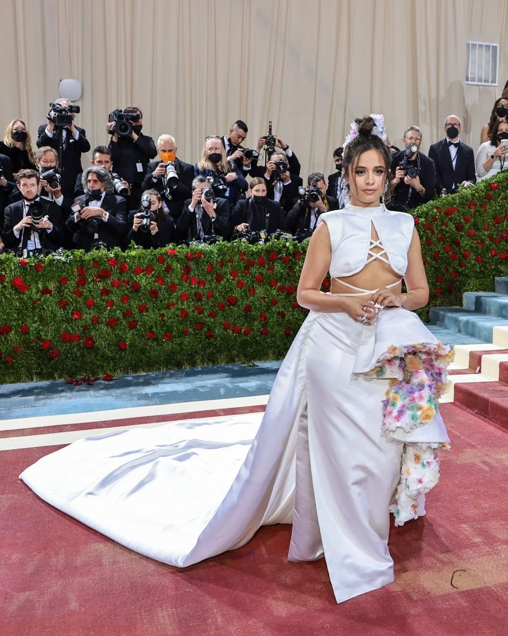 Camila Cabello Wore Custom-Made Flowers in Her Hair to the 2022 Met Gala