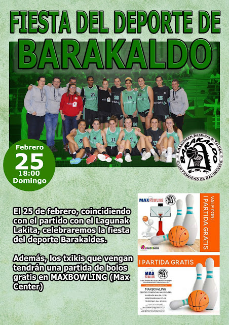 cartel de la fiesta del deporte del Barakaldo EST