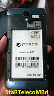 Peace P77 Firmware Flash File Stock Rom 100% Tested Official Link