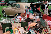 Posh car boot - clearly nowhere near Yeovil