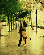 Romantic love images (love in rain )