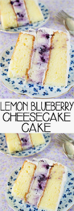 LEMON-BLUEBERRY CHEESECAKE CAKE