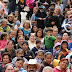 Alrededor de 500 Familias reunidas en la plaza Lic. Benito Juárez celebrando el Día de la Familia.