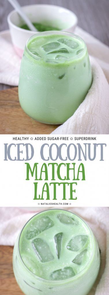 Iced Coconut Matcha Latte is the perfect antioxidant-rich drink that will make your mornings so much better. It's packed with amazing coconut flavor, creamy and cooling, incredibly healthy and completely ADDED SUGAR-FREE. Vegan. Dairy-free.