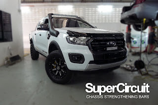 SUPERCIRCUIT Chassis Bars made for the Ford Ranger Wildtrak 2.0 Bi-turbo