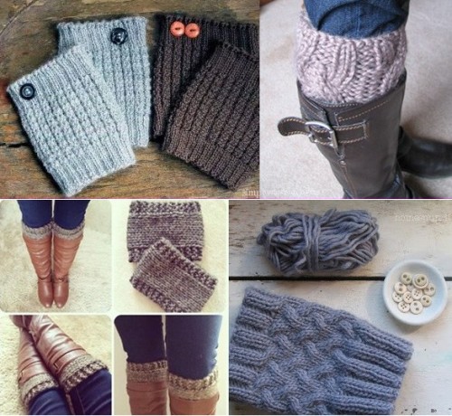 Boot Cuffs - Free Knitting Patterns