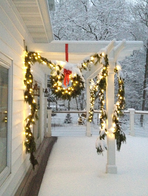 snowy pergola -- The Impatient Gardener